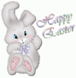 Happy Easter Glittery Bunny