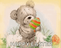 Happy Easter Grey Bear