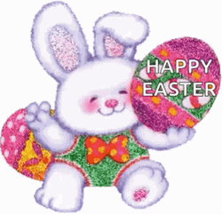 Happy Easter Radiant Bunny GIF
