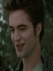 Happy Edward Cullen Laughing GIF