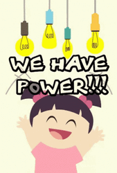 Happy Electricity Power Back