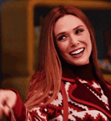 Happy Elizabeth Olsen Smile GIF