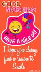 Happy Emoji Inspiring Morning Message  GIF