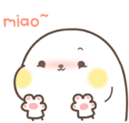 Happy Excited Miao Sticker GIF