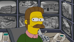 Happy Face Ned Flanders Simpsons GIF