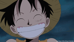 Happy Face One Piece Luffy GIF