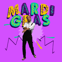Happy Fat Tuesday Cool Guy Dancing GIF
