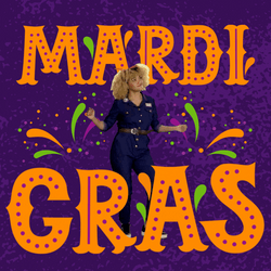 Happy Fat Tuesday Gras Girl Dancing GIF