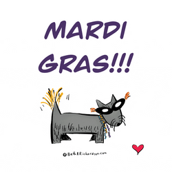 Happy Fat Tuesday Masked Dog GIF