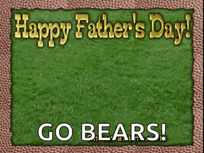 Happy Father's Day Card With Football GIF