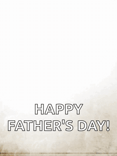 Happy Father's Day Card With Whiskey And Ice GIF