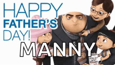 Happy Father's Day Despicable Me Family GIF