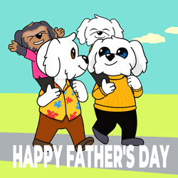 Happy Father's Day Doggos Family GIF