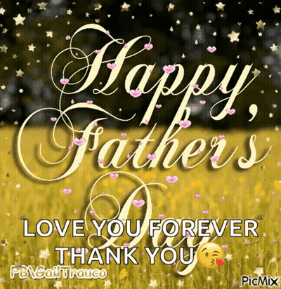 Happy Father's Day Greeting Card Saying Love You Forever Thank You GIF
