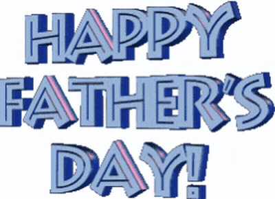 Happy Father's Day In Blue Letters GIF