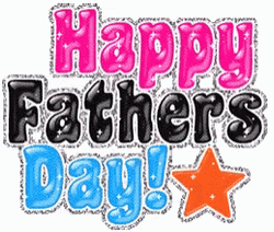 Happy Father's Day Lettering GIF