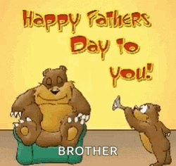 Happy Fathers Day Brother Bear Trumpet Shocked GIF