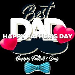 Happy Fathers Day Brother Best Dad Bowtie GIF