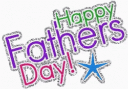 Happy Fathers Day Brother Star Green Purple Glitters GIF