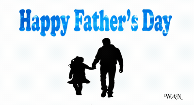 Happy Fathers Day Card Silhouettes GIF