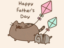 Happy Fathers Day Pusheen Cat