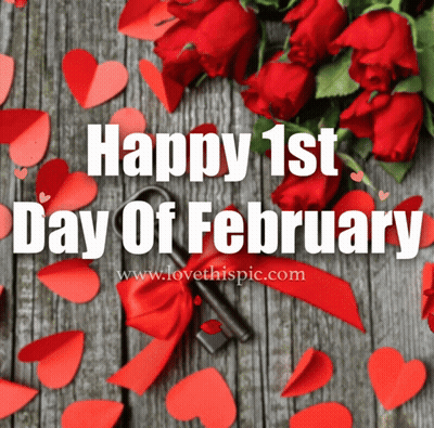 Happy February 1St Greeting Card GIF