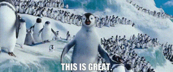 Happy Feet Mumble This Is Great GIF
