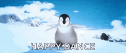 Happy Feet Penguin Happy Dance GIF