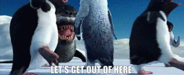 Happy Feet Seal Attcking GIF