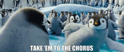 Happy Feet Take Em To The Chorus GIF