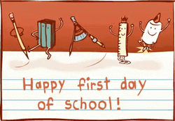 Happy First Day Back To School GIF