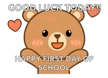 Happy First Day Of School GIF