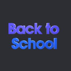 Happy First Day Of School Flipping Fonts GIF