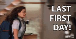 Happy First Day Of School Kissing Booth Ellie Running GIF