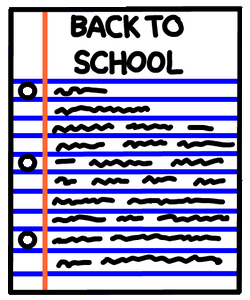 Happy First Day Of School Moving Paper GIF