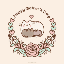 Happy First Mothers Day Cat Family
