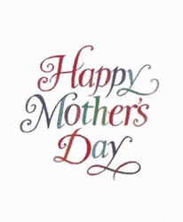 Happy First Mothers Day Sparkling Hearts Glitters GIF