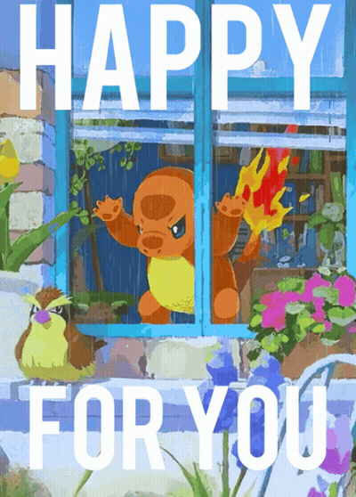 Happy For You Cartoon Character GIF