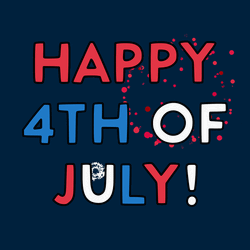 Happy Fourth Of July Animated Fireworks GIF