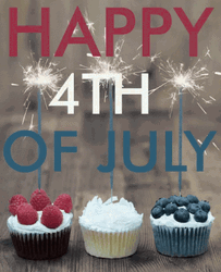 Happy Fourth Of July Cupcake GIF