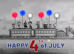 Happy Fourth Of July On Train GIF