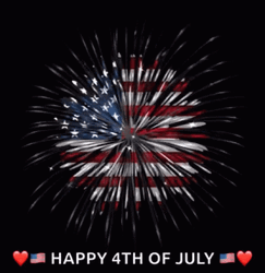 Happy Fourth Of July US Fireworks GIF