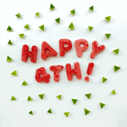 Happy Fourth Of July Watermelon Greeting GIF