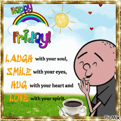 Happy Friday Cartoon Man GIF