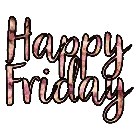 Happy Friday Floral Sticker