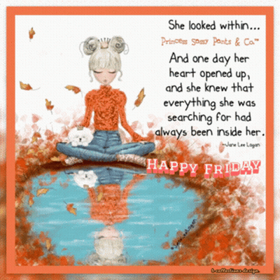 Happy Friday Girl Meditating