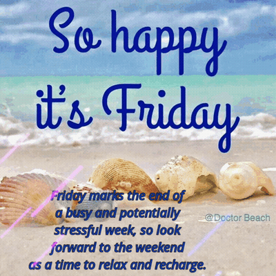 Happy Friday Greeting Girl Meditating
