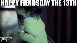 Happy Friday Halloween Horror Puppets GIF