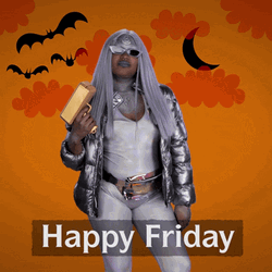 Happy Friday Halloween Rich Gun Money GIF
