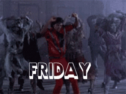 Happy Friday Halloween Thriller Night Mj Zombies GIF